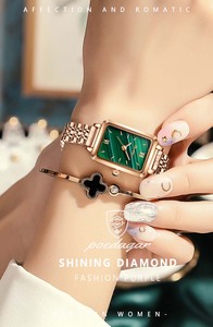 Reloj de Cuarzo POEDAGAR 622 para Mujer, Acero Inoxidable, Oro Rosa, Lujoso, con Diamantes, Diseño Simple y Elegante - Product Image 5