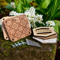 Kit de presse à fleurs en bois avec vis, planche de pressage gravée au laser pour l'art floral séché, artisanat DIY, herbarium, coffret cadeau