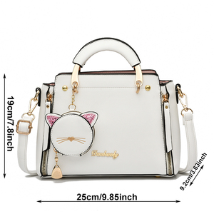 Bolso de Hombro Táctico de Piel Sintética PU Impermeable para Mujer, Venta al por Mayor, Personalizado, Bajo MOQ - Product Image 2