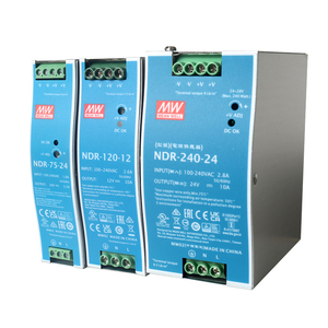 Nguồn cấp điện Mean Well NDR-75/120/240/480 12V 24V 48V gắn ray DIN 75W 120W 240W 480W 5A 10A 20A, nguồn cấp điện chuyển mạch Meanwell - Product Image 2