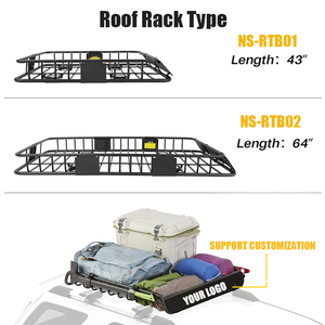 Fabricant universel 150lbs 64 "X 39" pouces en acier Suv voiture Cargo Rooftop Basket Holder <span class=keywords><strong>porte</strong></span>-bagages <span class=keywords><strong>porte</strong></span>-bagages de toit - Product Image 4