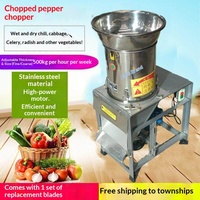 Machine à hacher les légumes, déchiqueteuse de piments, broyeur de gingembre et d'ail, hachoir à poivre, processeur d'aliments pour poulets et porcs (à partir de 5 ans)