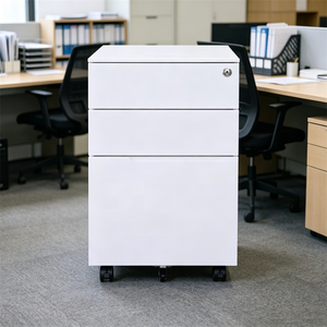 Gabinetes Móviles Metálicos Modernos Personalizables con Apertura Lateral, 3 Cajones, Cerradura con Llave, para Uso en Hoteles y Familias, Muebles Comerciales Duraderos - Product Image 3
