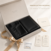 Parure de lit de luxe personnalisable en soie 100% avec impression sérigraphique, 4 pièces, vente en gros