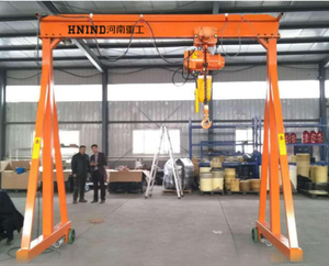 조절 가능한 높이 미니형 전기 휴대용 3톤 소형 갠트리 크레인 - Product Image 3