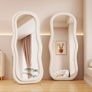Miroir Mural Larme Décoratif – Lot De 4, Style Bohème, Doré, Verre Et Bois