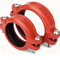 Raccord de tuyauterie à rainures en fonte nodulaire/ductile, diamètre du trou de montage DN80-DN200, classe 150, pression