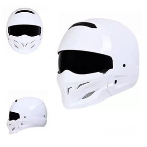 Casque de moto intégral rétro vintage portable pour homme, style samouraï, scorpion noir, guerrier indien, moto électrique, homologué ECE/<span class=keywords><strong>DOT</strong></span> - Product Image 3