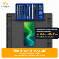 Remplacement pour l'écran OLED du Samsung Galaxy S24 Plus 5G, assemblage d'écran original + verre remplaçable, avec cadre d'origine, grade A