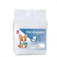 Couches absorbantes multi-plis respirantes non tissées SAP pour chiens mâles de petite race (Poodles) – Coussinets d'incontinence