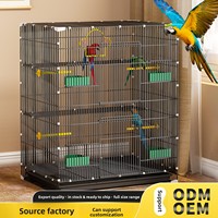 Cage à oiseaux en gros pour fabricants, pour perruches, calopsittes, agapornis, de taille moyenne, avec cadre en fil métallique, rectangulaire, grande taille, pour usage domestique