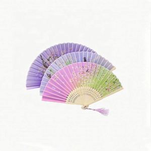 Abanicos Plegables de Seda con Marcos de Bambú para Baile, Cosplay, Bodas, Fiestas, Decoración, Abanicos de Mano de Bambú - Product Image 1