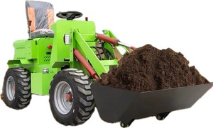 フロントエンドローダーマシン付きミニバックホートラクター付きミニホイールスキッドステアローダーフロントローダー付きミニトラクター - Product Image 2