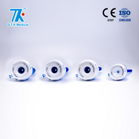 TOP1 Trocars et canules chirurgicales laparoscopiques jetables, manuels, en acier inoxydable, 5 mm/10 mm/12 mm, certifiés CE