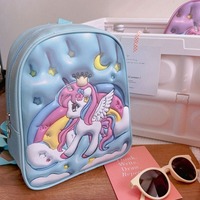Sac à dos scolaire mini en cuir PU doux et mignon pour enfants, sacs à dos pour enfants, sacs à dessin animé pour enfants