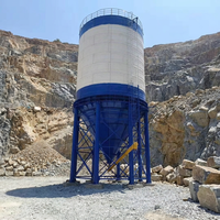 Fournisseur de silos à ciment, prix pour 1000-1500 tonnes, station de malaxage à grande échelle - silos à ciment connectés par boulons, transport en conteneur