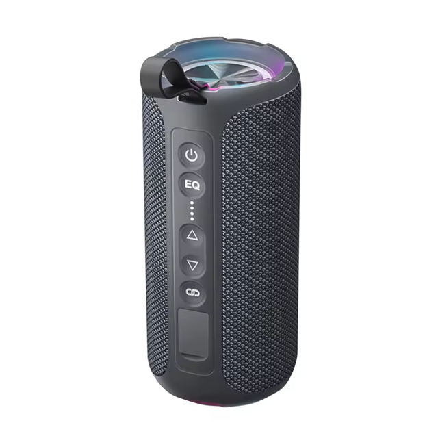 Wireless Waterproof Speaker with Stand Disktop Computer with Rgb Lighting and Shoulder Strap