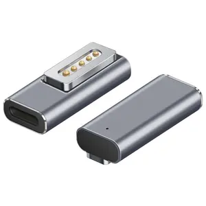 Adaptador de corriente para computadora portátil 5A 20V Cargadores Ultra delgados para Macbook Interfaz magnética a conector de conexión automática tipo C seguro tipo L