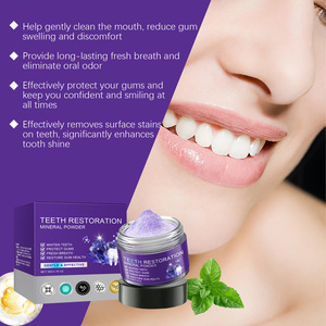 Crema Dental Blanqueadora con Esmalte Abrillantador Morado, Segura para el Esmalte Dental, para Uso Doméstico en Adultos, Fórmula Mineral que Fortalece los Dientes y las Encías, Reparación Dental - Product Image 6