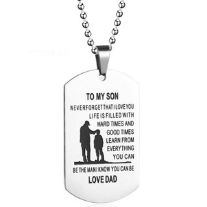 <b>Dad</b> To <b>Daughter</b> Stainless Steel Military Tag Necklace With Love Message <b>Gift</b> For <b>Daughter</b> - Product Image 2