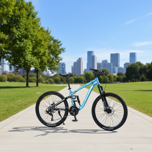 Bicicletta da Montagna 26 Pollici - 27 Velocità, Freni a Disco, Telaio in Acciaio ad Alto Tenore di Carbonio, Capacità di Carico 150kg, Portapacchi Posteriore, Parafanghi per Uso Urbano - Product Image 1