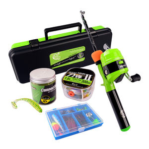 Juego de caña de pescar telescópica, carrete de pesca portátil, agarre cómodo, caña de pescar y kit de línea para principiantes y niños - Product Image 3