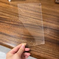 Coque de rechange transparente en acrylique pour classeur à 6 anneaux A6/A7/M5, épaisseur 1 mm, accessoire de montage DIY pour journal