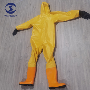 Traje Químico Amarillo Hermético Estándar Europeo, Traje <span class=keywords><strong>de</strong></span> Protección Química Ligero No Hermético - Product Image 6