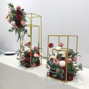 GNW искусственная Шелковая Роза центральные части поцелуи шар цветок центральные части для свадебной цветочной композиции