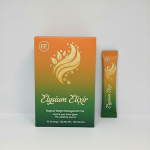 Polvo Herbal Adelgazante de Marca Privada Bajo en Calorías con Eritritol, Extracto de Té Negro y Vitamina C para el Control de Peso en Adultos, 1 Sobre/Día - Product Image 3