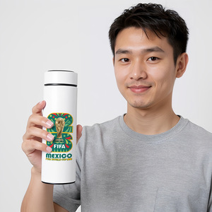 Taza <span class=keywords><strong>de</strong></span> Agua <span class=keywords><strong>de</strong></span> Acero Inoxidable 304, Recuerdo <span class=keywords><strong>de</strong></span> la <span class=keywords><strong>Copa</strong></span> <span class=keywords><strong>de</strong></span> Fútbol Brasil Alemania 2026, Mascota Hércules, para Estados Unidos, Canadá y México - Product Image 5