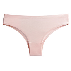 <strong>Women's</strong> Comfortable Seamless Sports Thong Simple Solid Color Breathable <strong>Nylon</strong> <strong>Underwear</strong> with Logo Waist Low-Rise Thin <strong>Panties</strong> - Product Image 6