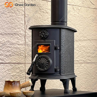 Brasero octogonal moderne en acier Corten – Cheminée sans fumée 75 000 BTU pour chauffage domestique efficace et cuisson extérieure en jardin