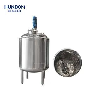 Hot Sale 100l-3000l Large Stainless Steel Steam Heating Sealed Beverage Mixing Tank With Agitator