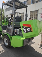 Shandong économie d'énergie mini chargeuse sur pneus électrique avec chargeur de batterie plus petit chargeur frontal fabricants de gros