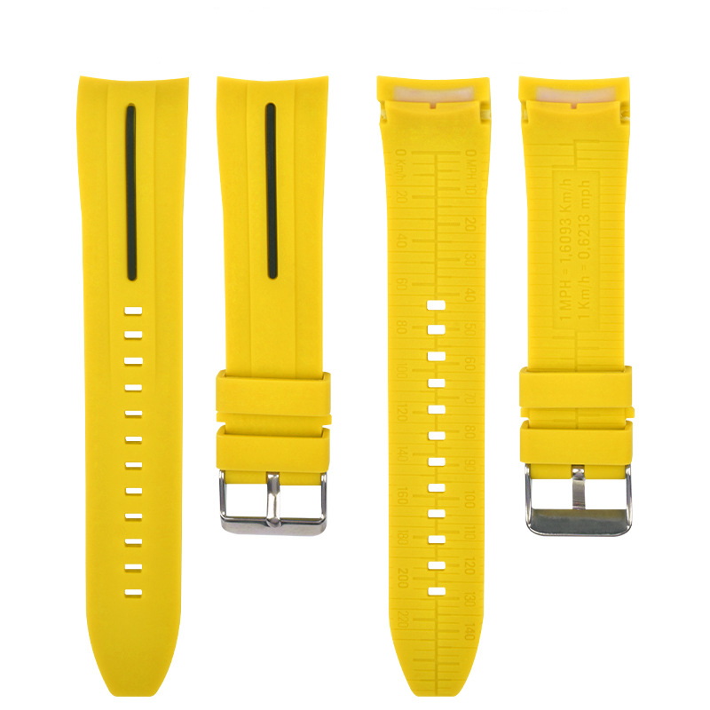 Yellow with black line