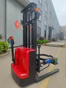 Certifié CE 350kg gerbeur de walkie 55 gallons chariot élévateur électrique élévateur à tambour chariot à tambour moteur de baril d'huile rotateur à 360 degrés" - Product Image 3