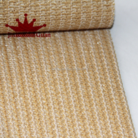 Voiles d'ombrage rectangulaires beige pour extérieur, en maille tissée, stabilisées aux UV, 100 % HDPE, pour voiles d'ombrage et filets d'ombrage pour serres