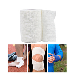 Bandage élastique auto-adhésif en coton imprimé sur mesure pour fournisseurs médicaux, imperméable, 5 cm, cohésif en coton pour la protection sportive - Product Image 1