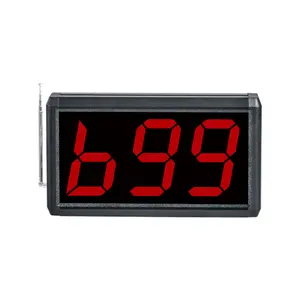 Digital Clock Large Display Wireless Calling System Restaurant Wireless call host display to receive host catering call host