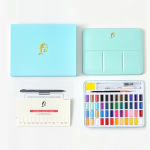 Kits <span class=keywords><strong>de</strong></span> peintures aquarelles solides concentrées <span class=keywords><strong>de</strong></span> qualité maître haut <span class=keywords><strong>de</strong></span> gamme 48 couleurs ensemble <span class=keywords><strong>de</strong></span> peinture nacrée d'art <span class=keywords><strong>aquarelle</strong></span> - Product Image 6