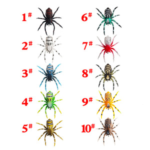 Señuelo de pesca de 10 colores al por mayor 4,7 CM 6g/4cm3g cebo flotante suave artificial de insectos araña en forma de calamar para curricán carpa ríos - Product Image 5