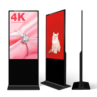Tótems con Pantalla LCD de 55 y 65 Pulgadas, con Wifi, para Publicidad en Interiores, Equipos de Reproducción, Señalización Digital