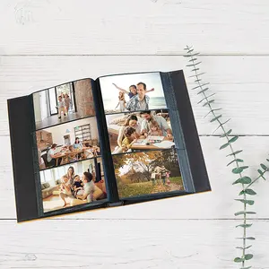 Coleção de álbum de fotos com impressão por atacado 4x6 para bebês, memória personalizada, álbum de fotos de grande capacidade, livro para casamento e família