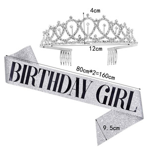 Serre-tête de princesse en or rose incrusté de diamants, style européen et américain, pour anniversaire, fête et cérémonie – Grande Vente - Product Image 4