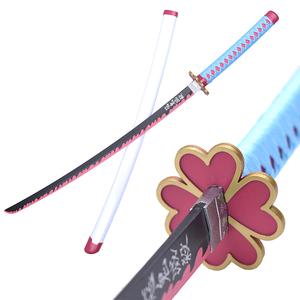 Épée en bois de Kanroji <span class=keywords><strong>Mitsuri</strong></span>, <span class=keywords><strong>katana</strong></span> de l'anime Demon Slayer, jouet Ming Hu Demon - Product Image 1