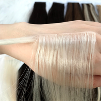 Ruban d'extension de cheveux humains vierges Remy bon marché en blond doublement dessiné vendeurs de cheveux d'extension de cheveux humains