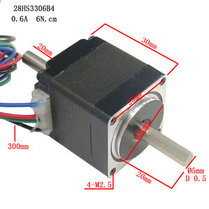 NEMA11 Dual Shaft <strong>Stepper</strong> <strong>Motor</strong> with 6N.cm 8.3 Oz-in Length 33mm CE ROHS CNC Stepping <strong>Motor</strong> - Product Image 2