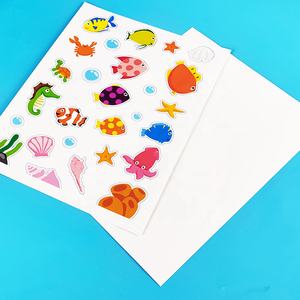 Sıcak satış Fanyi parlak fotoğraf kağıtları özel temizle şeffaf yıldız levha mürekkep püskürtmeli holografik Sticker kağıt - Product Image 5