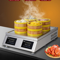 Four à vapeur électrique multifonctionnel de table, cuiseur vapeur instantané pour pains, machine à vapeur commerciale pour supermarché et petit-déjeuner